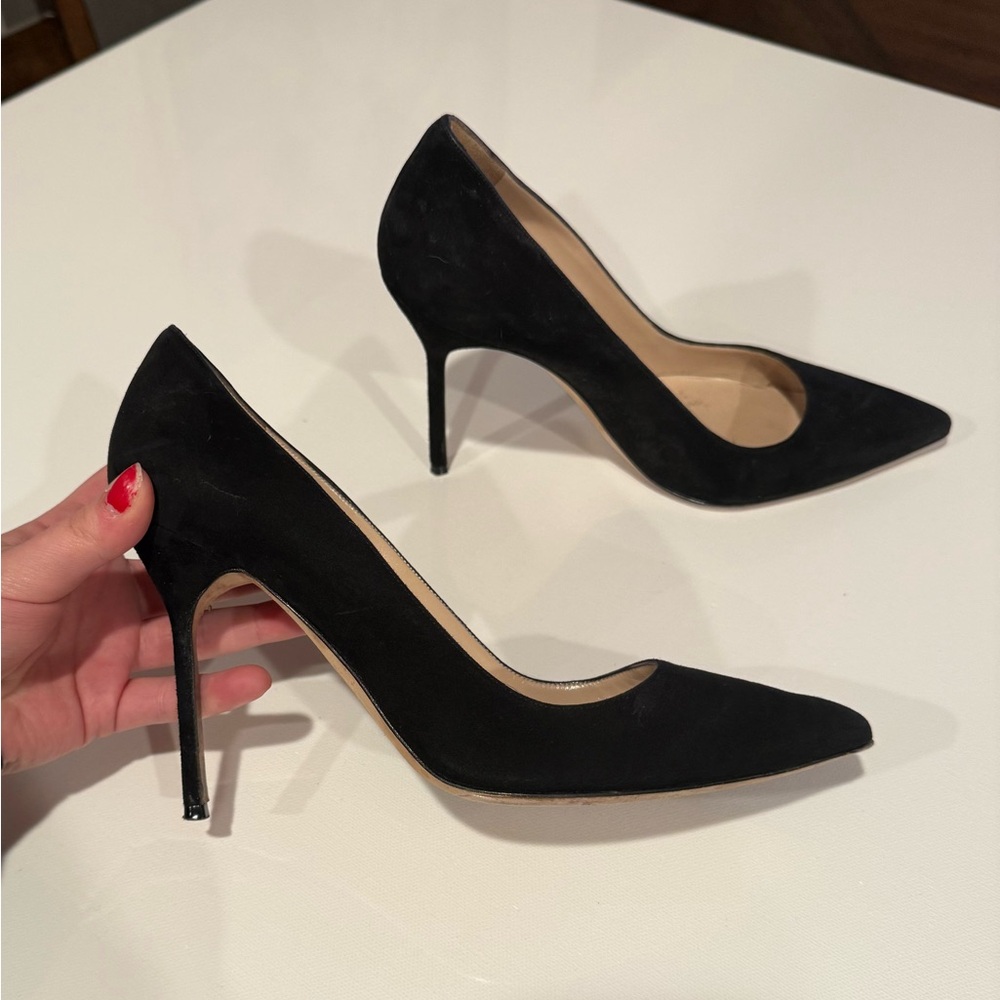 Manolo Blahnik pointed toe BB Pumps 38
